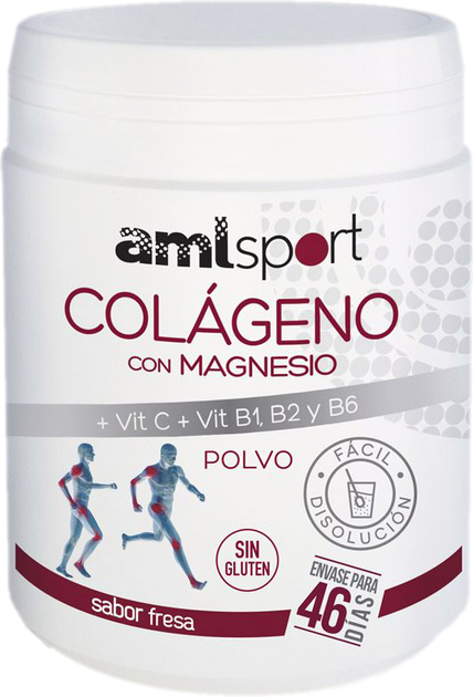 Натуральна харчова добавка Amlsport Colageno Con Magnesio + Vit.C + Vit.B1.B2.B6 350 г (8436000680744) - зображення 1
