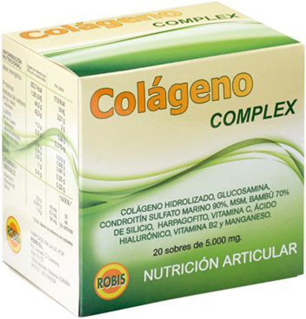 Натуральна харчова добавка Robis Colageno Complex 5000 мг 20 саше (8425198010525) - зображення 1
