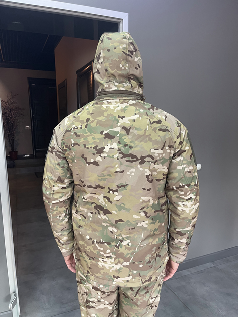 Куртка тактическая зимняя Softshell, Wolftrap, Мультикам, размер M, теплая зимняя куртка для военных софтшелл - изображение 2