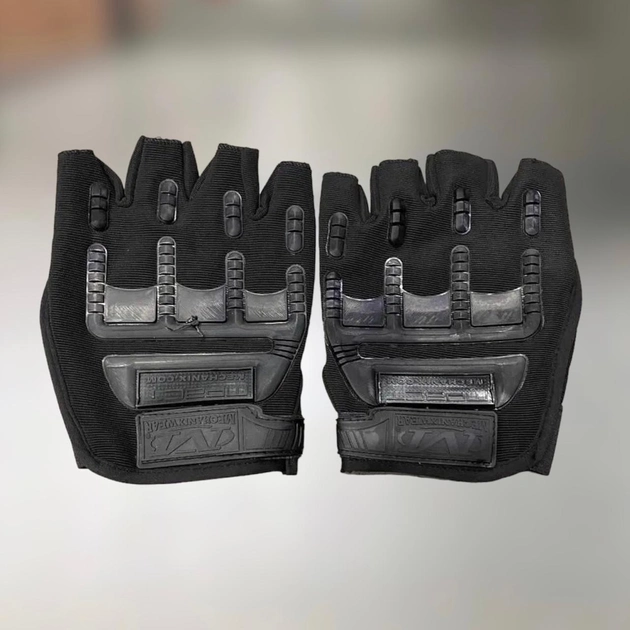 Перчатки тактические Беспальцевые Yakeda, цвет Черный, размер M - изображение 1