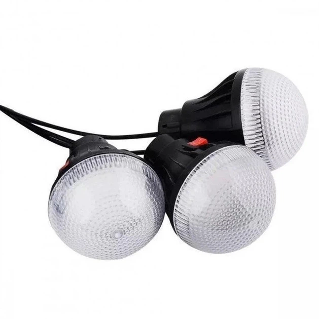 Портативна система освітлення CCLAMP CL-02 Ліхтар + 3 LED лампи + сонячна панель - зображення 9