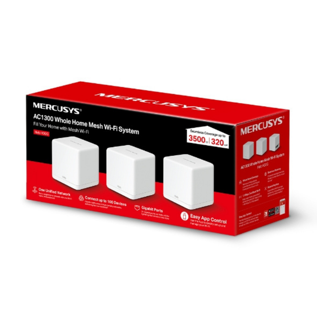 Маршрутизатор/роутер Mercusys Halo H30G(3-pack) 1300 Мбит/с 3шт - изображение 6