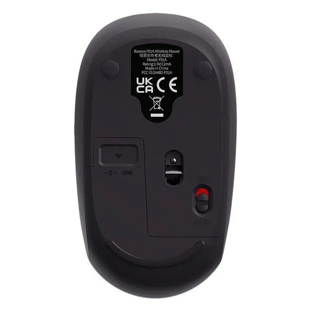 Маніпулятор миша бездротова Baseus F01A Wireless Mouse Frosted Gray (B01055502833-00) - изображение 4