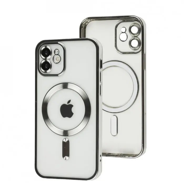 Чехол Fibra Chrome with MagSafe + защита камеры для Apple iPhone 12 (6. ...
