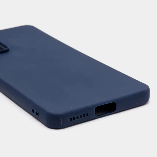 Чехол Fiji Soft для Xiaomi Redmi Note 11 Pro Global (4G/5G) / Note 11E Pro силикон бампер темно-синий - изображение 5