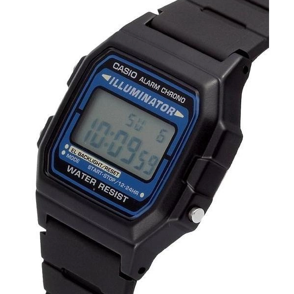 Наручные часы Casio черные F-105W с подсветкой на весь экран - изображение 3