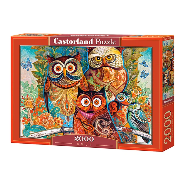 Пазл "Совы", 2000 элементов Castorland (5904438200535) - Фото 1 Пазл "Совы", 2000 элементов Castorland (5904438200535) - изображение 1