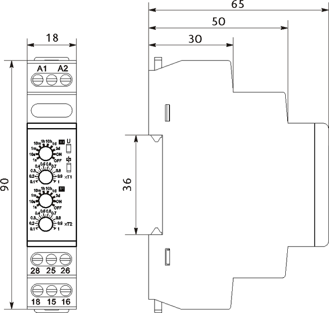 Циклическое реле времени FRТ14 51 220V,50/60HZ ( FRT14 51 ) - Фото 2 Циклическое реле времени FRТ14 51 220V,50/60HZ ( FRT14 51 ) - изображение 2