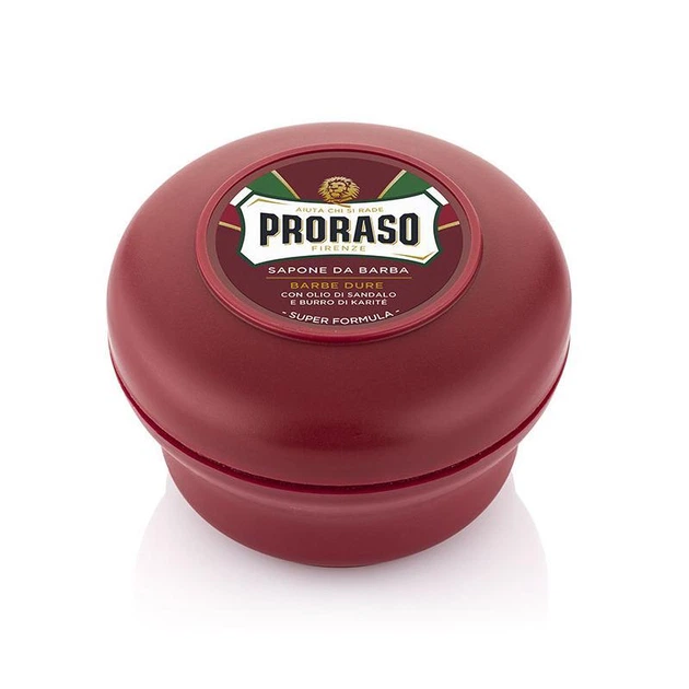 Мило для гоління для жорсткої щетини Proraso з маслом Ши Super Formula 150 мл NEW LINE - Фото 1 Мило для гоління для жорсткої щетини Proraso з маслом Ши Super Formula 150 мл NEW LINE - изображение 1