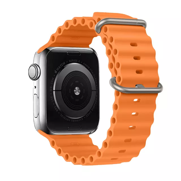 Ремінець для Apple Watch 49/45/44/42 mm Ocean Band orange - зображення 2