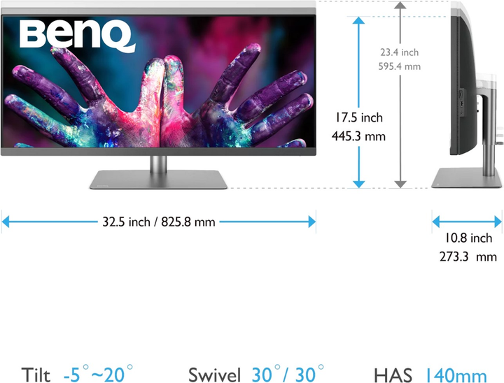Монітор BenQ PD3420Q (9H.LJHLB.QPE) - зображення 10