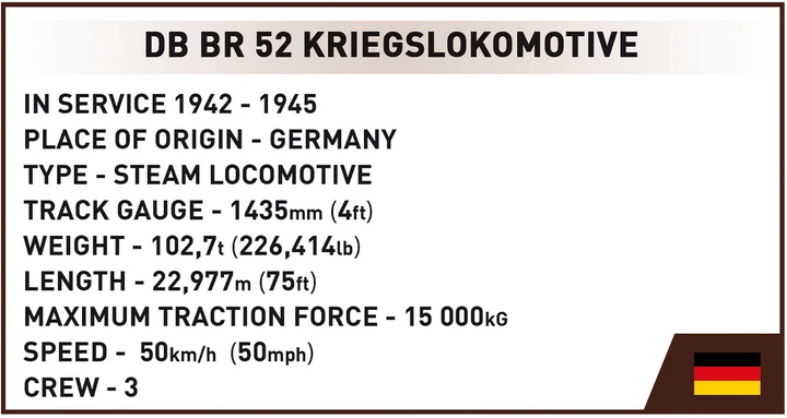 Klocki konstrukcyjne Cobi Trains Lokomotywa Kriegslokomotive Class 52 2476 elementów (5902251062811) - obraz 11