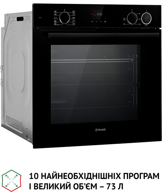 Духова шафа електрична Perfelli DIAMOND 6D10NS NERO - зображення 3