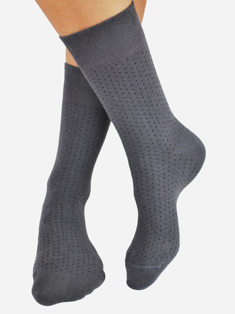 Шкарпетки чоловічі Noviti SB006-M-03 котон 39-42 Графітові (Q5905204305133) - зображення 1