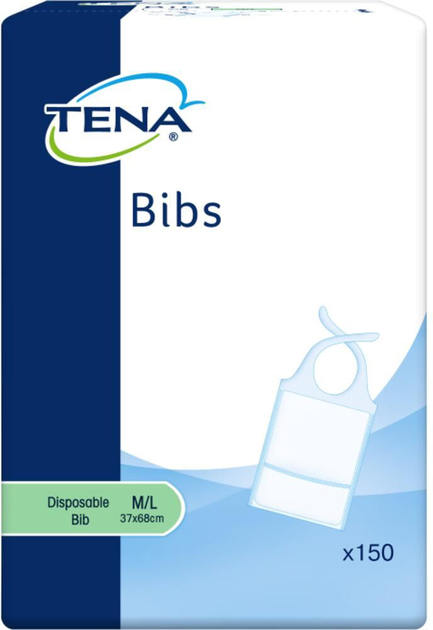 Fartuszek Tena Disposable Bib M/L 150 szt (7322540420012) - obraz 1