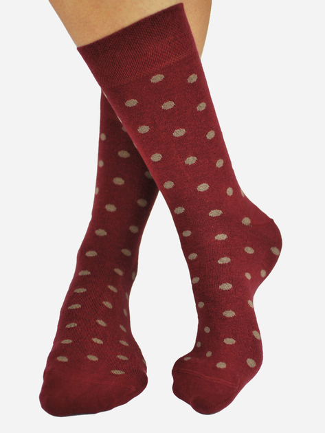 Шкарпетки чоловічі Noviti SB006-M-04 котон 39-42 Бордові (5905204305157) - зображення 1