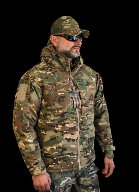 Зимова тактична куртка на Omni-Heat підклала УКР ТАКТ мультикам 52 - зображення 2