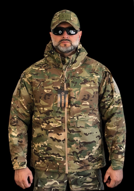 Зимова тактична куртка на Omni-Heat підклала УКР ТАКТ мультикам 54 - зображення 1