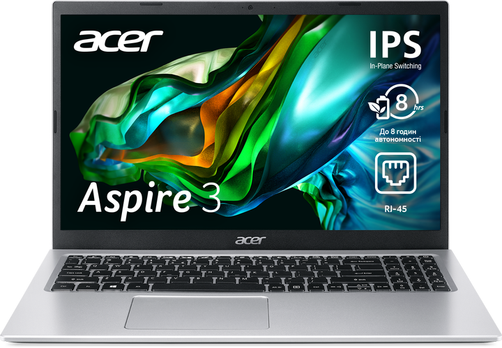 Ноутбук Acer Aspire 3 A315-58-553J (NX.ADDEU.02R) Pure Silver / Intel Core i5-1135G7 / RAM 16 ГБ / SSD 1 ТБ - изображение 2