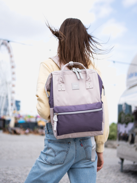 Жіночий рюкзак Himawari Tr23185-5 Світло-рожевий (5902021180929) - зображення 2