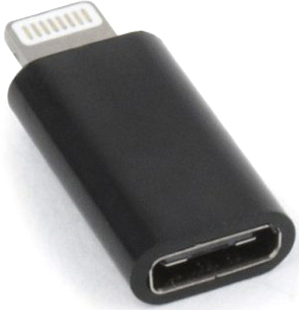 Adapter Gembird Apple Lightning - USB Type-C Czarny (A-USB-CF8PM-01) - obraz 2