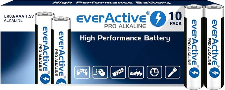 Baterie everActive LR03/AAA 10 szt. (LR0310PAK) - obraz 1