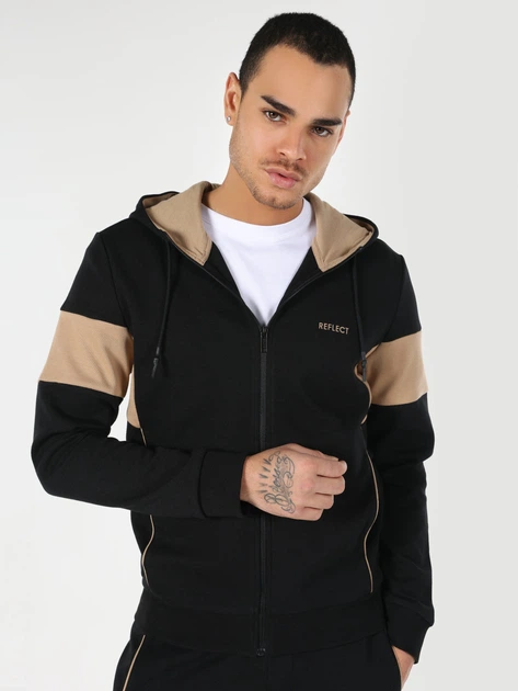 Толстовка на молнии мужская Colin`s CL1063392BLK S Черная (8683197658524) - Фото 1 Толстовка на молнии мужская Colin`s CL1063392BLK S Черная (8683197658524) - изображение 1