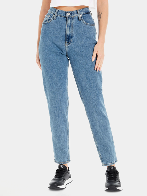 Джинси Mom's жіночі Calvin Klein Jeans J20J221588-1A4 29 Блакитні (8720107891173) - зображення 1