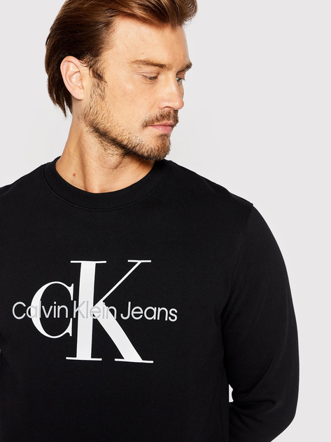Світшот чоловічий Calvin Klein Jeans J30J320933-BEH L Чорний (8719855868254) - зображення 4