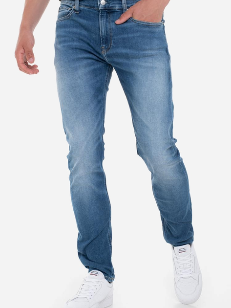 Jeansy slim fit męskie Calvin Klein Jeans J30J323686-1BJ W36L34 Niebieskie (8720107890367) - obraz 1