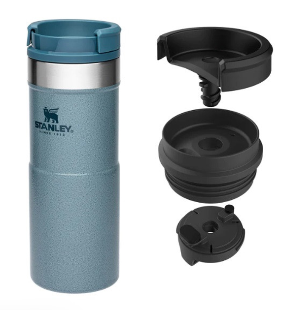 Термочашка Stanley Never Leak Hammertone Ice 0.35л – фото, отзывы ...