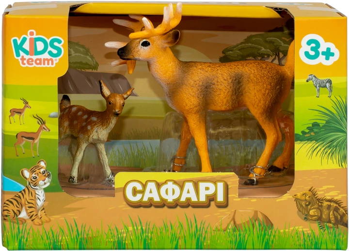 Набор фигурок Kids Team Сафари Олень с олененком (Q9899-A38_4) - Фото 2 Набор фигурок Kids Team Сафари Олень с олененком (Q9899-A38_4) - изображение 2