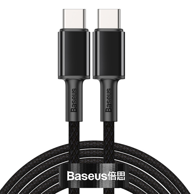Кабель BASEUS Type-C to Type-C High Density Braided Fast 2 метра 5A ...