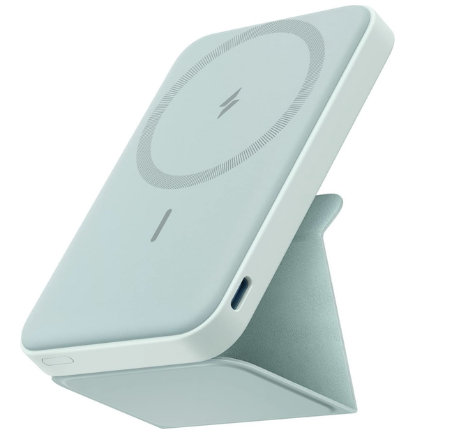 Магнітна батарея з підставкою Anker 622 Magnetic Magsafe Powerbank 5000mAh iPhone 17/17 Pro/17 Pro Max, iPhone 16/15/14/13/12 Series - Buds Green (A1614) - Фото 1 Магнітна батарея з підставкою Anker 622 Magnetic Magsafe Powerbank 5000mAh iPhone 17/17 Pro/17 Pro Max, iPhone 16/15/14/13/12 Series - Buds Green (A1614) - зображення 1