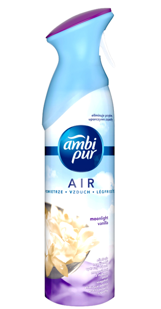 Освіжувач повітря Ambi Pur Air Spray Moonlight Vanilla 300 мл (5410076877027) - зображення 1