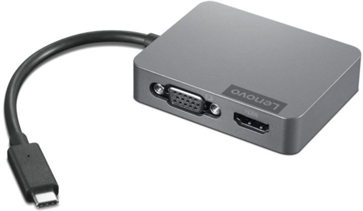 Hub Lenovo USB-C Travel Gen2 Grey (4X91A30366) - obraz 2