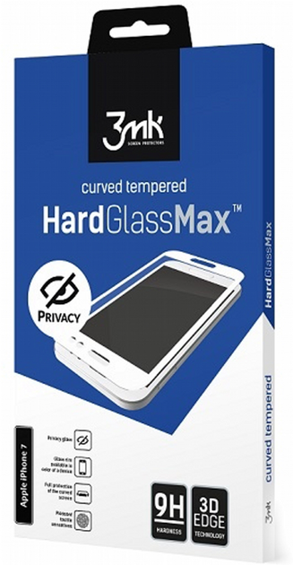 Захисне скло 3MK Hard Glass Max Privacy для Apple iPhone 11 Black (5903108208567) - зображення 1