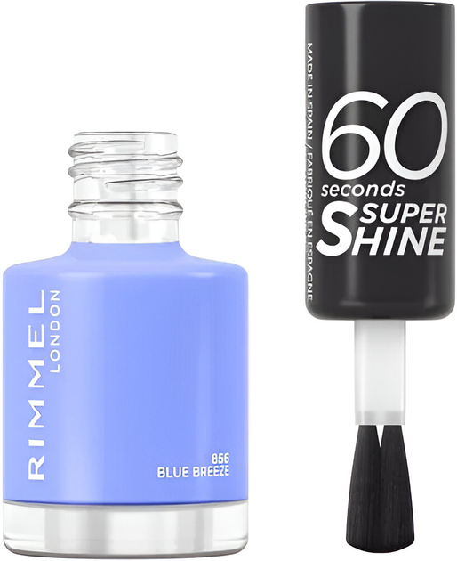 Lakier do paznokci Rimmel 60 Seconds 856 Blue Breeze 8 ml (3616304789724) - obraz 2