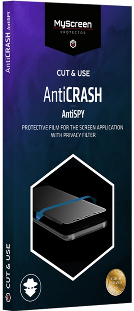 Захисна плівка MyScreen Cut&Use AntiCrash AntiSpy 4.0 універсальна 7" 10 шт (5904433200370) - зображення 1