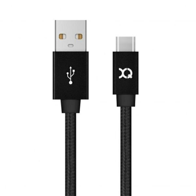 Kabel Xqisit USB Type-C-USB Type A 1.8 m Black (4029948057583) - obraz 1