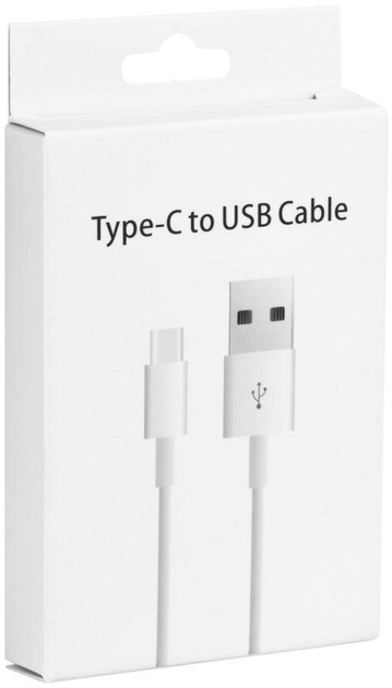 Універсальний кабель Cabo USB Type-C-USB Type-C 1 м White (5901737865243) - зображення 1