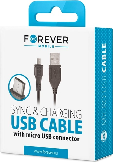 Kabel Forever USB-USB Type-C 1 m White (5900495402240) - obraz 2