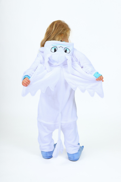 Пижама кигуруми Kigurumi Беззубик Дневная Фурия для девочек Белый на ...