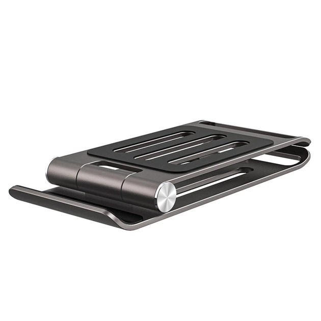 Держатель для мобильного hoco ph49 elegant metal folding desktop holder gray - изображение 2