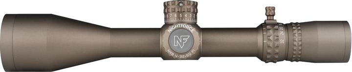 Прицел Nightforce NX8 4-32x50 F1 ZeroS. Сетка Mil-XT с подсветкой. Dark Earth - изображение 1