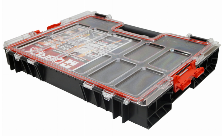 Органайзер для інструментів QBRICK SYSTEM PRO 200 452x358x79 мм, модульний, компактний, пластиковий, чорно-червоний - зображення 4