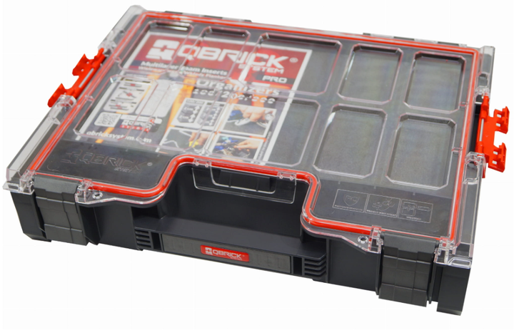 Органайзер для інструментів QBRICK SYSTEM PRO 300 452x358x110 мм, модульний, пластиковий, із захистом від води та пилу - Фото 2 Органайзер для інструментів QBRICK SYSTEM PRO 300 452x358x110 мм, модульний, пластиковий, із захистом від води та пилу - зображення 2