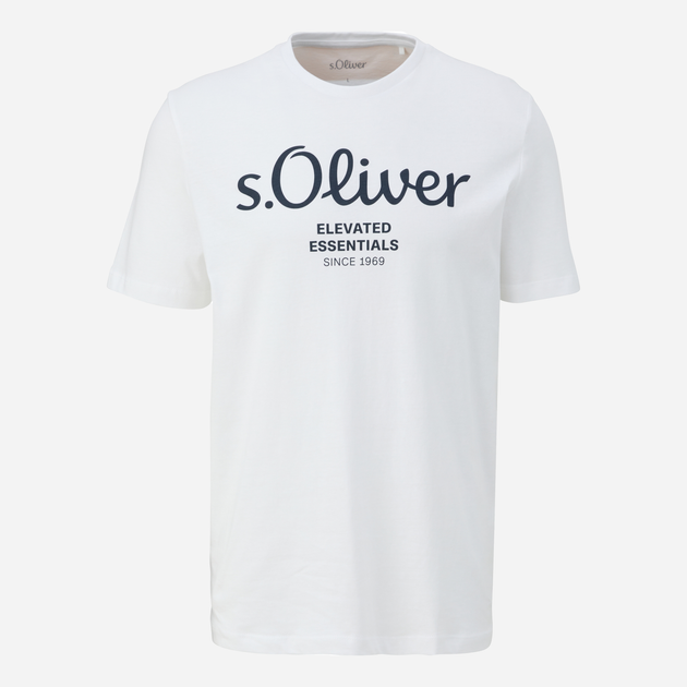 T-shirt męski bawełniany s.Oliver 10.3.11.12.130.2152232-01D2 3XL Biały (4099975523856) - obraz 5