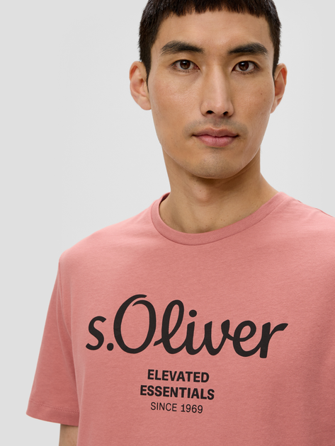 T-shirt męski bawełniany s.Oliver 10.3.11.12.130.2152232-20D1 3XL Koralowy (4099975523917) - obraz 4