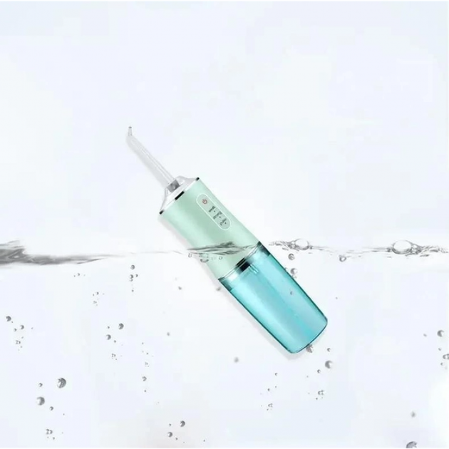 Ирригатор портативный электрический для зубов и полости рта Oral Irrigator S3J2 200 мл IPX 7 1500mah Зелёный - изображение 4